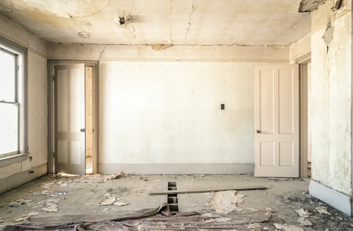 Waste disposal crew managing a cleanout project in Pine Bluff